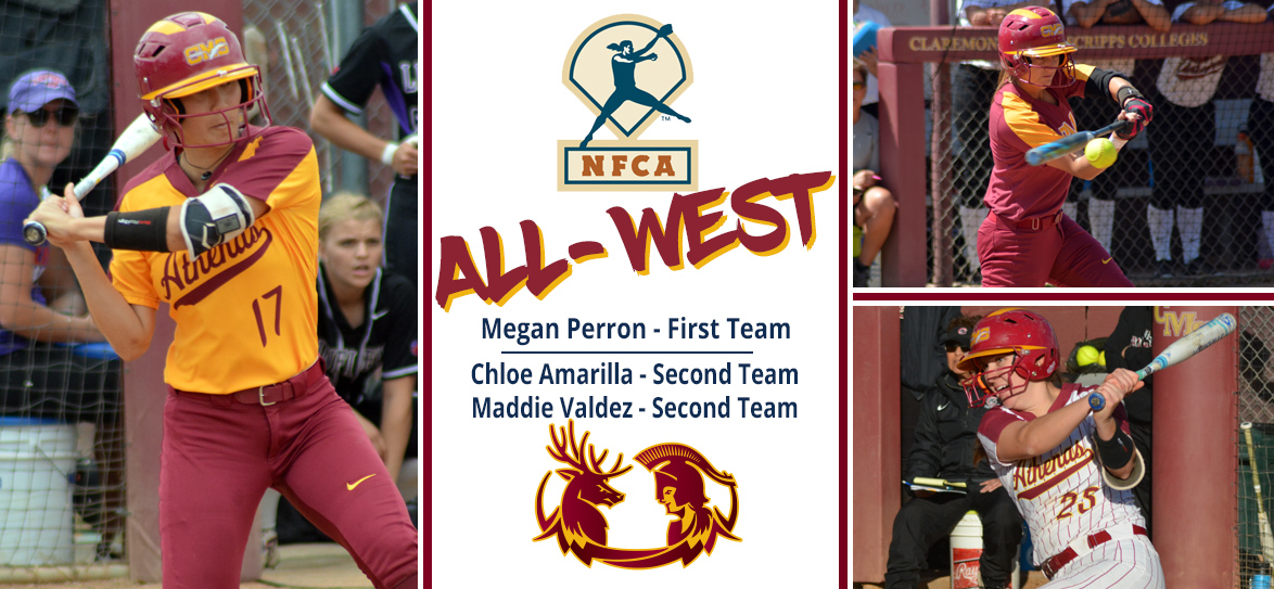 Megan Perron Named First-Team All-West Region, Chloe Amarilla, Maddie Valdez Named to Second Team