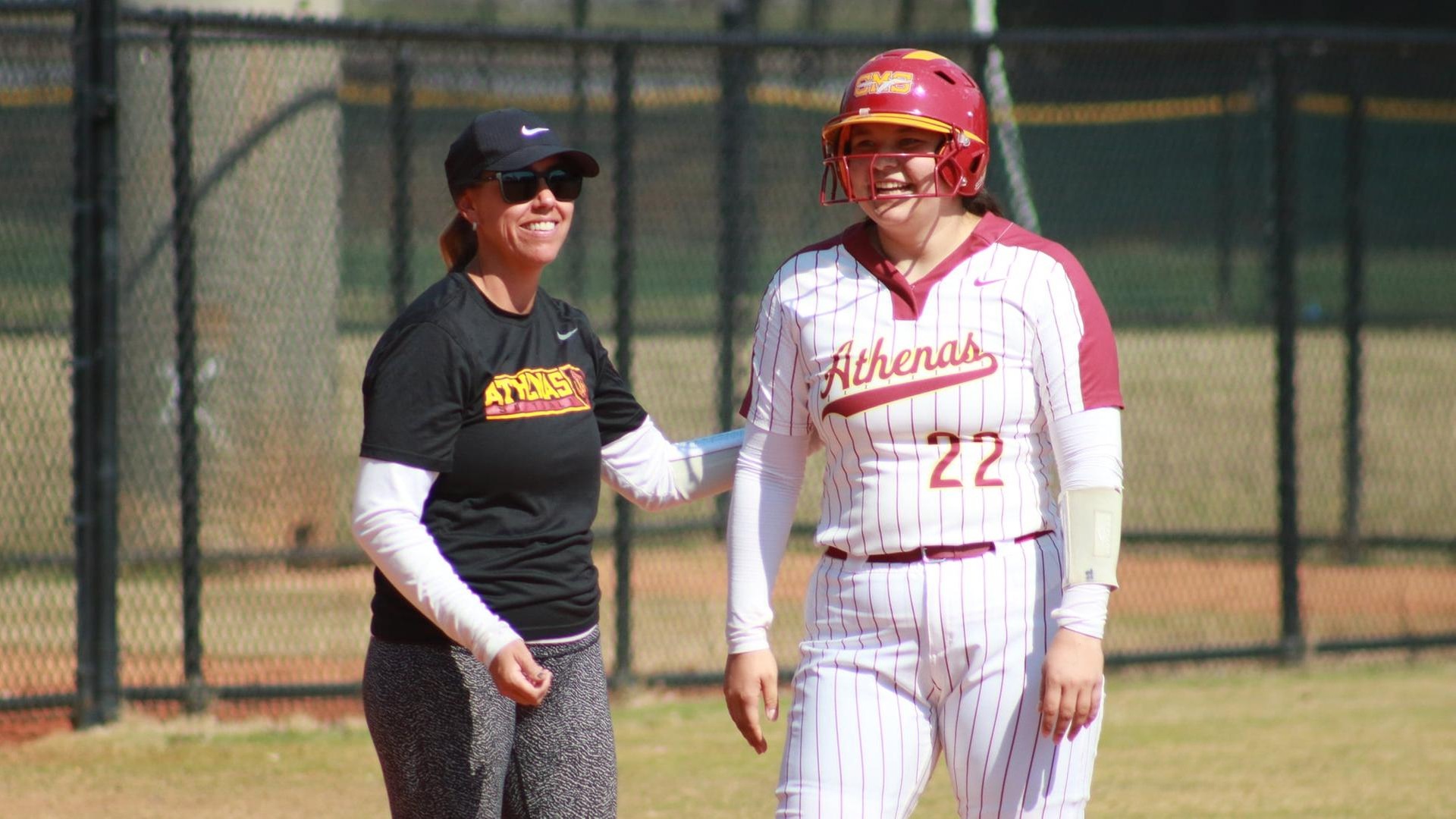 Madison Gonzalez hit her first career homer against St. John Fisher (photo courtesy of NFCA)