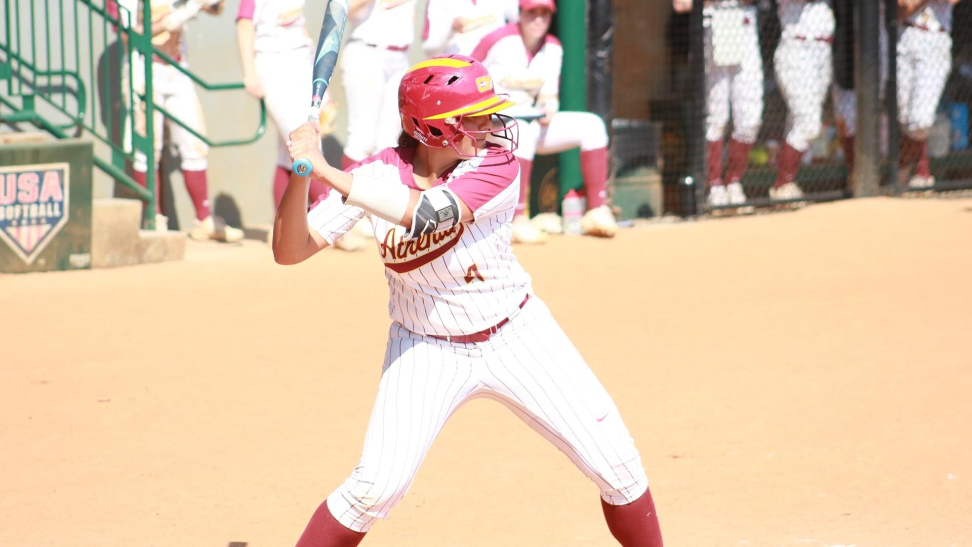 Abby Thompson had five hits over the two games (photo courtesy NFCA)