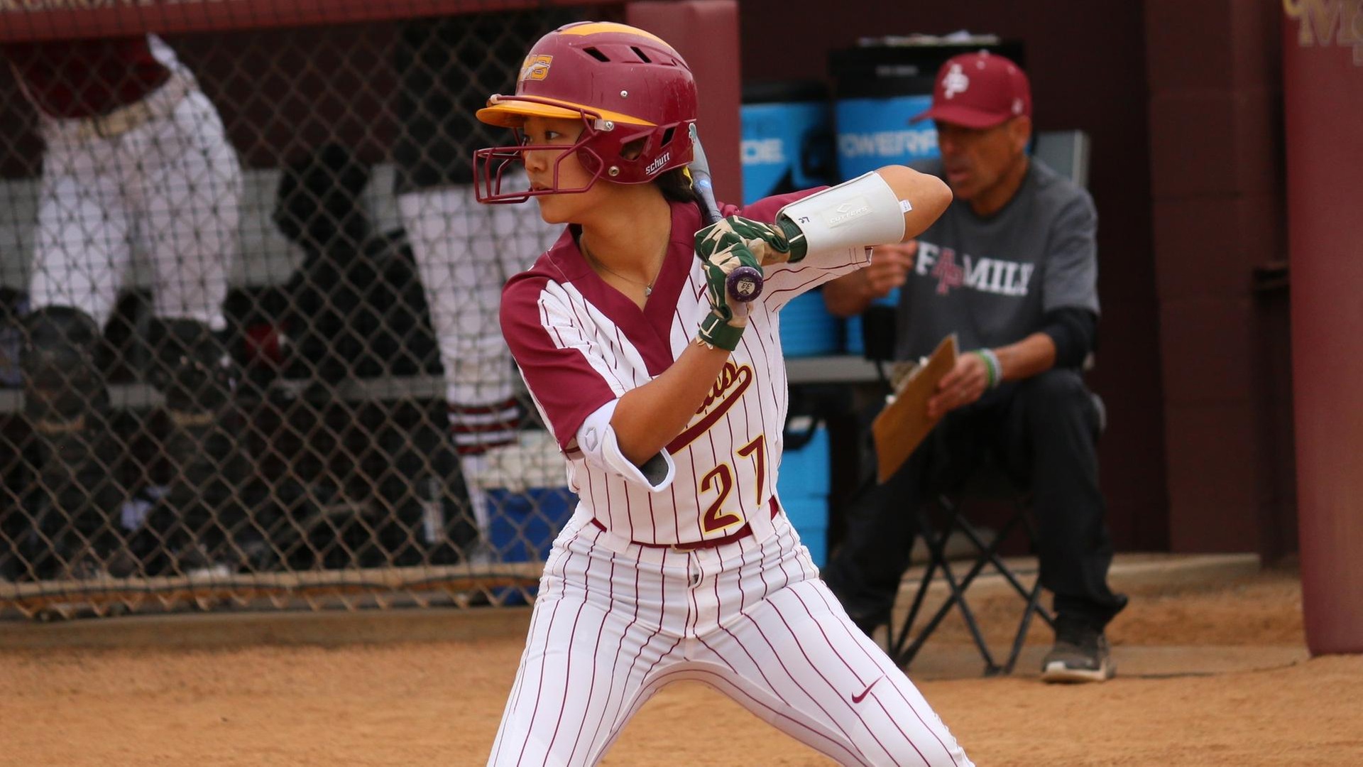 Emma Suh had a pair of two-hit games for the Athenas
