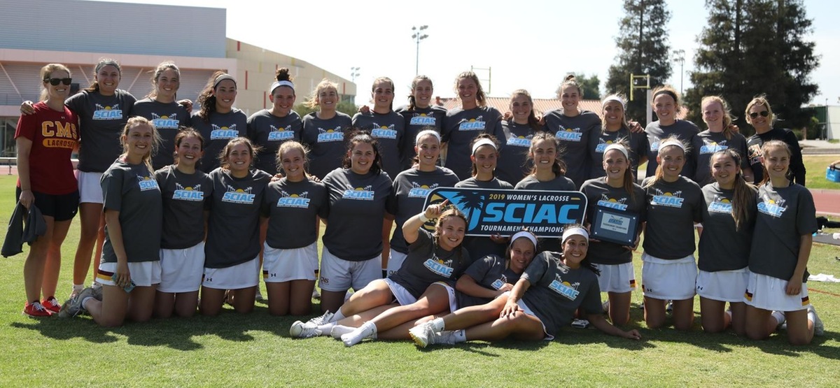 The CMS women's lacrosse team won its third straight SCIAC title with a 15-3 victory over Pomona-Pitzer