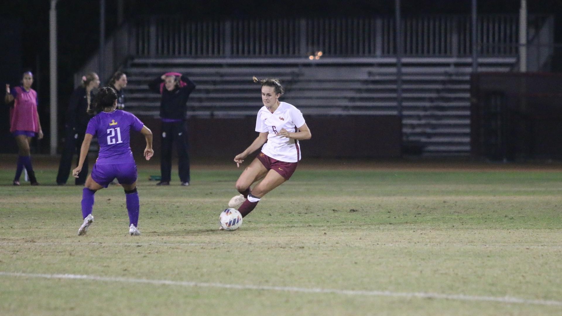 Annie McKinley had the first goal for the Athenas (photo by Ali McEachern)