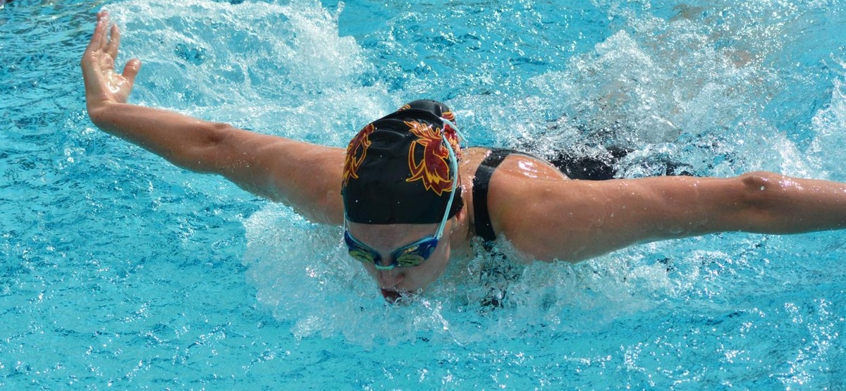 Augusta Lewis set a new SCIAC record with a 2:02.84 in the 200 IM