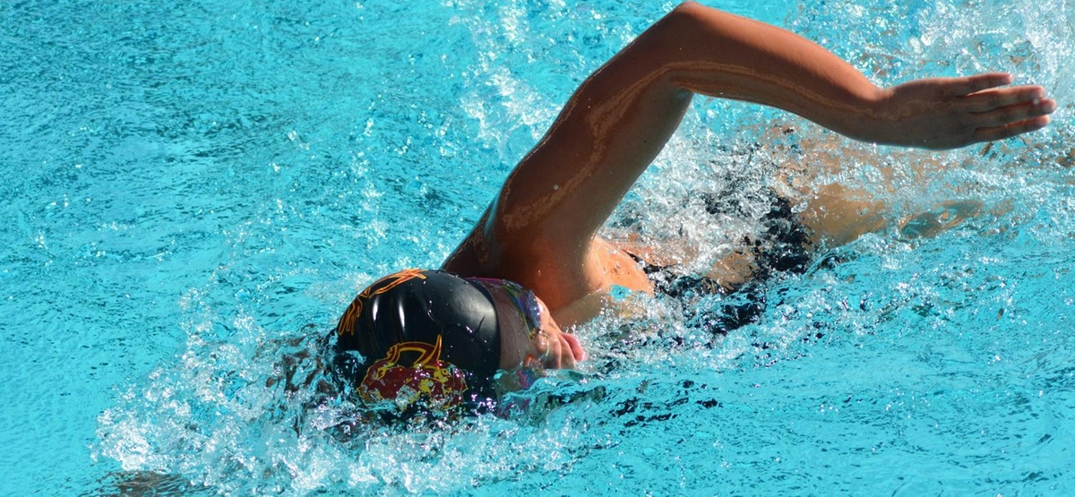 Allie Umemoto was part of an 800-yard freestyle relay that broke school and SCIAC records on Friday