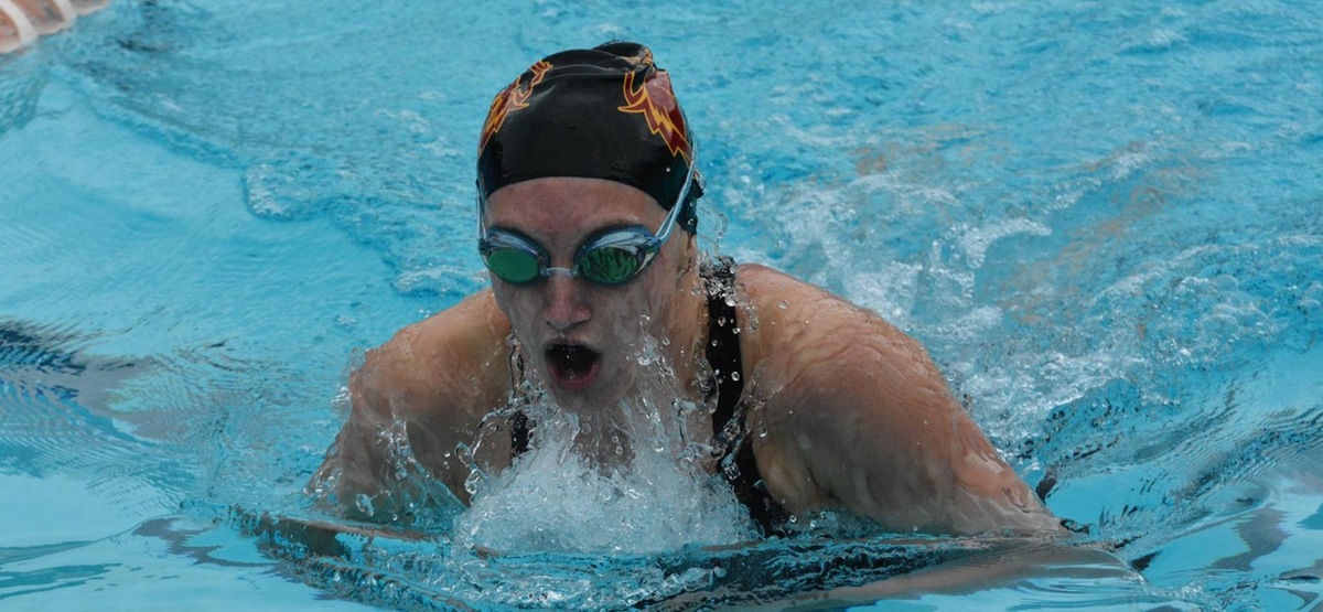 Augusta Lewis had a clean sweep of both IM and breaststroke events over the two-day meet