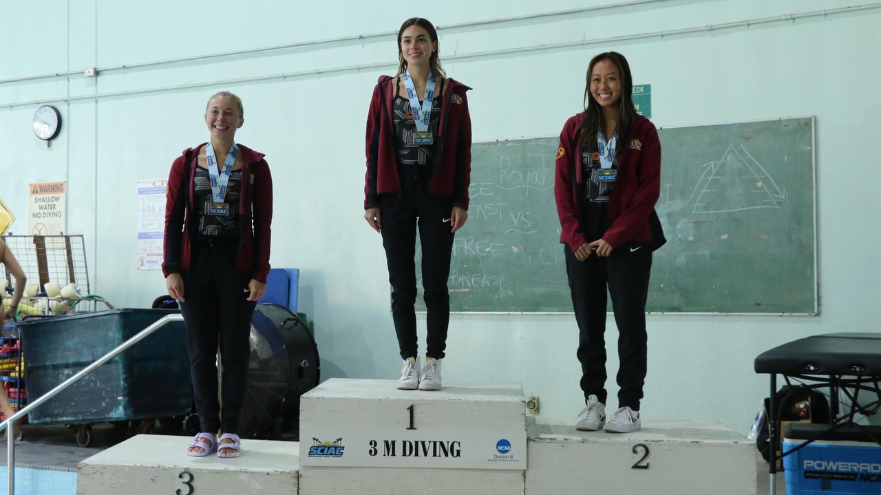 CMS had the top three finishers in the three-meter dive