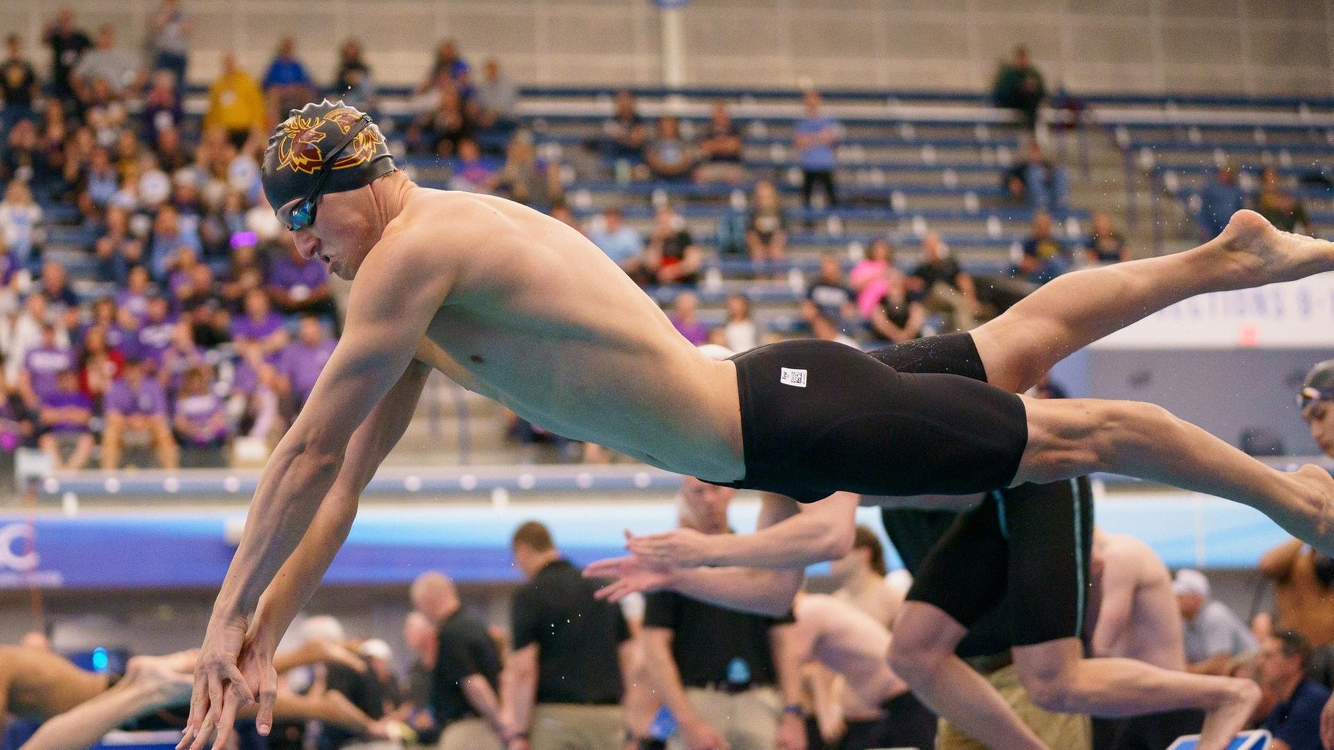 Frank Applebaum earned third place in the 100 fly (photo by Josh Brown)