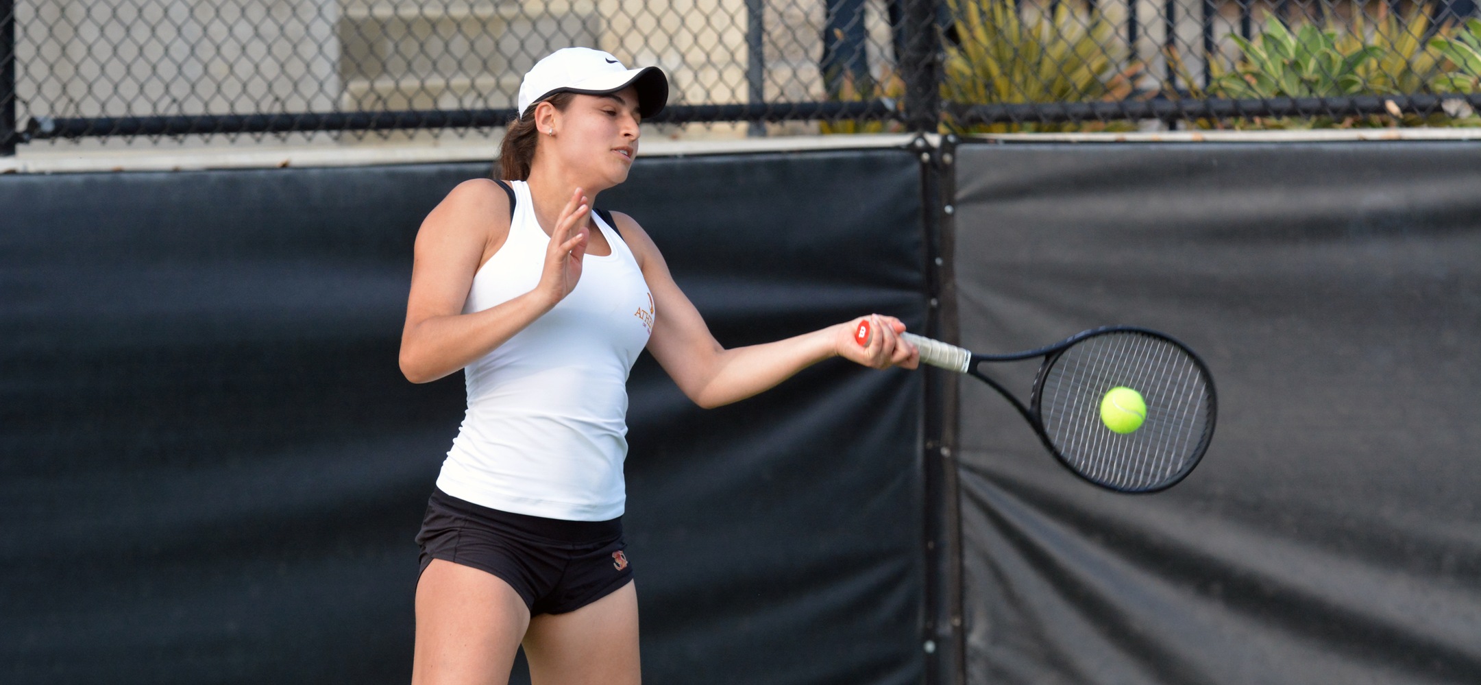 Anastasia Bryan-Ajania picked up singles wins in both matches today, winning at No. 6 vs. Tufts and No. 3 vs. Babson