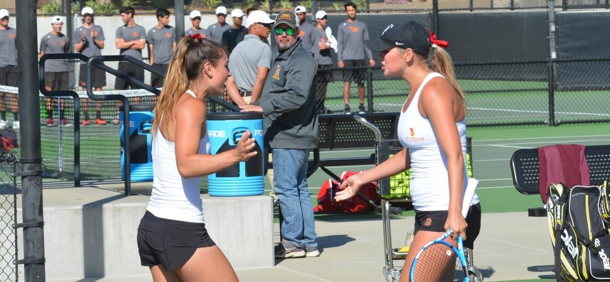Catherine Allen and Caroline Cox defeated their Carnegie Mellon counterparts to win the ITA Doubles Championship in the fall
