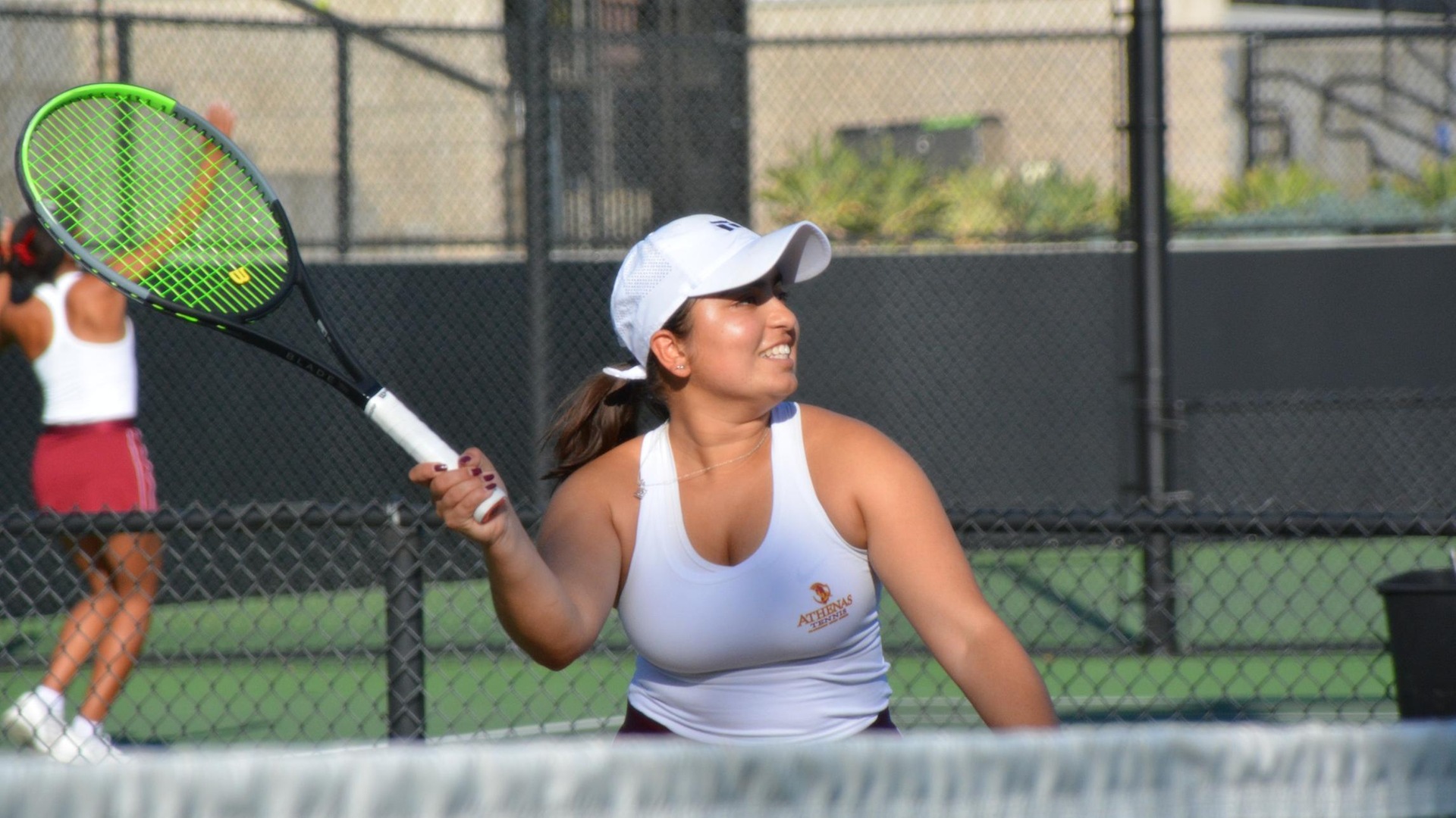 Alisha Chulani earned a 6-0, 6-0 singles win for CMS