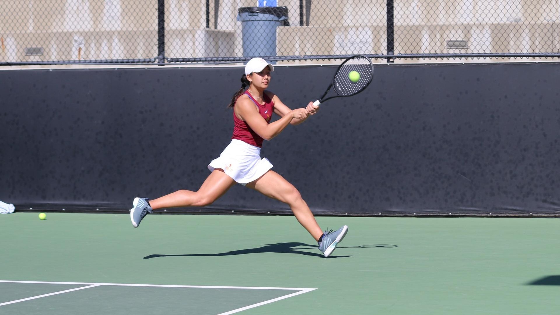 Audrey Yoon won in both singles and doubles (photo by Julian Rivera-Williams)