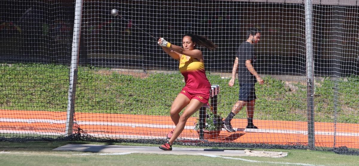 Senior Mikaela Gallardo is seeded fourth in the hammer throw heading into the SCIAC Championships