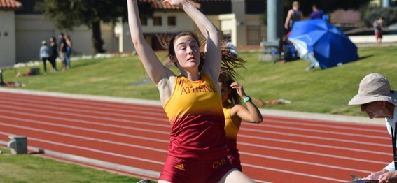 Amanda Mell was fourth in the triple jump on Saturday