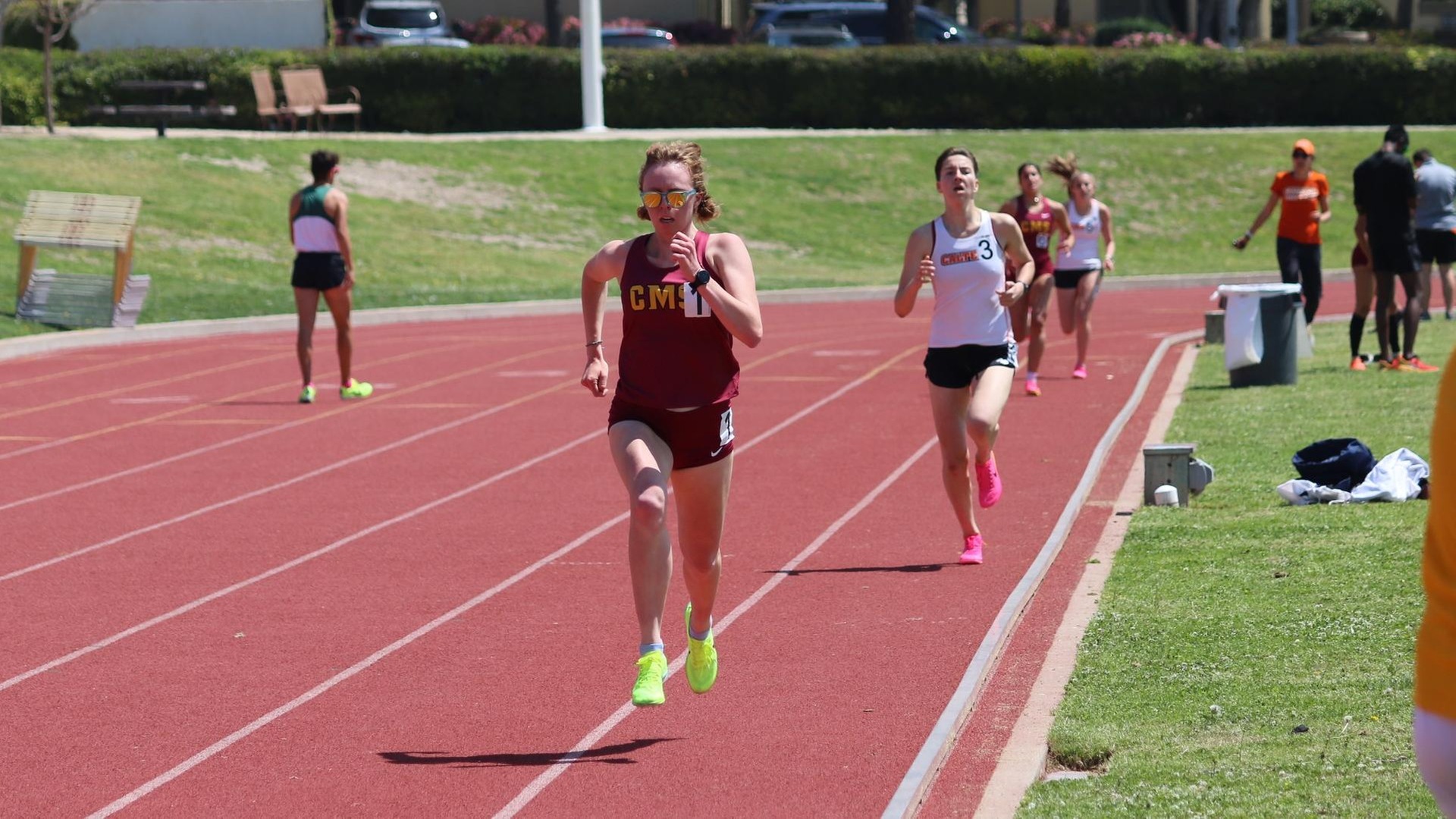 Megan Maley took the 800 in her final home meet
