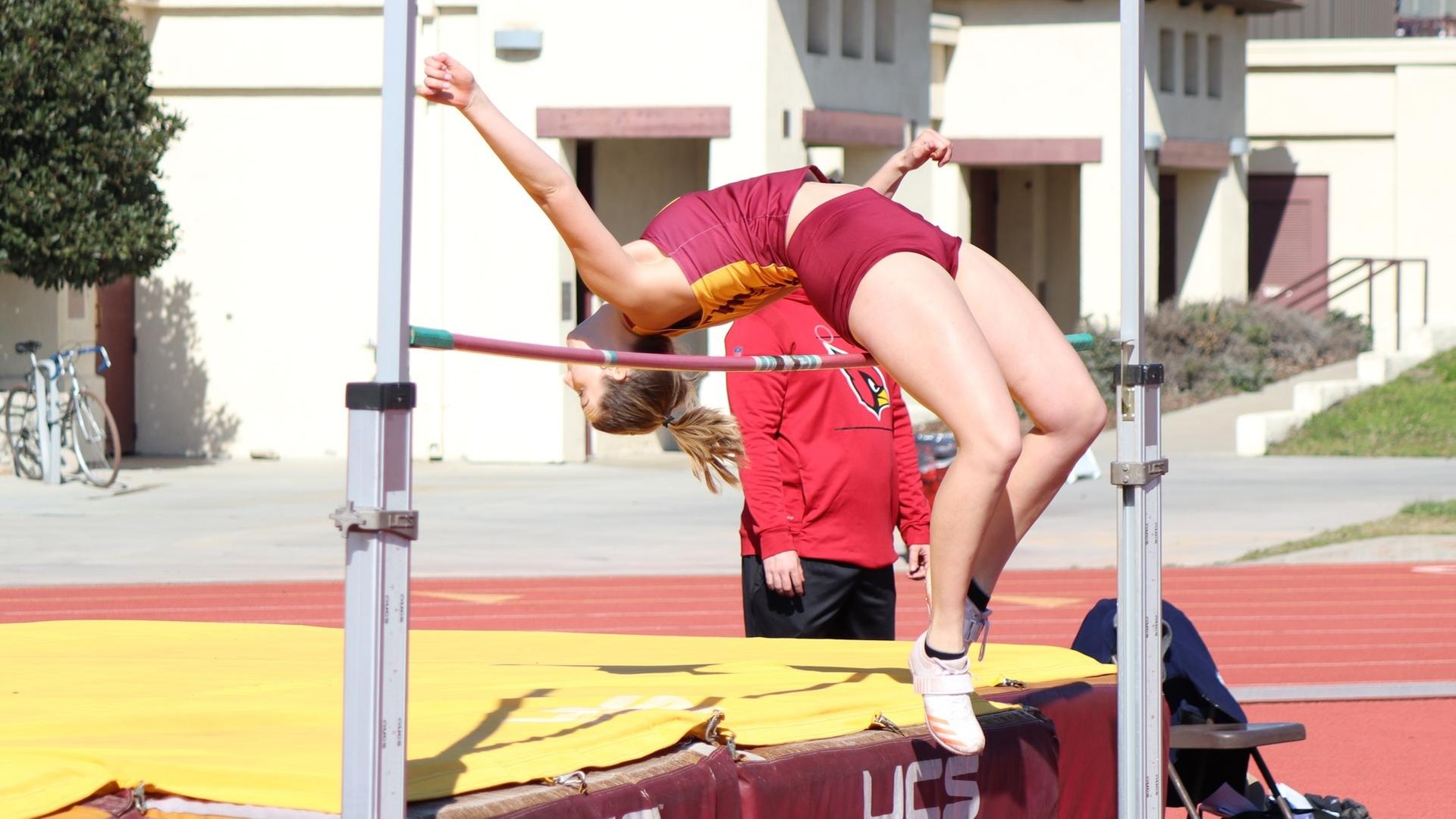 Simone Rogers earned All-SCIAC honors in the high jump (photo by Caelyn Smith)