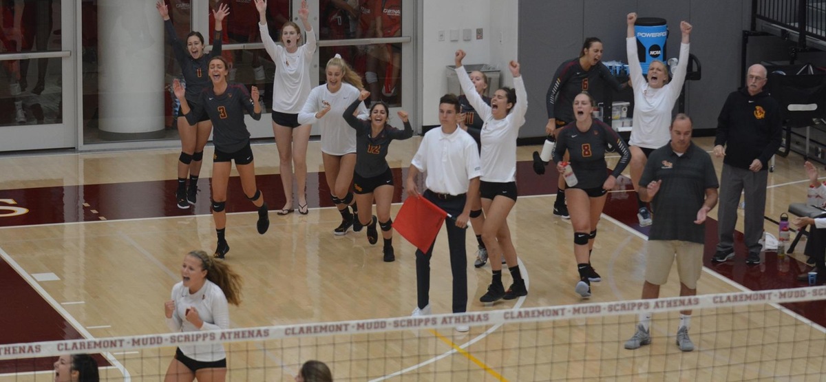 Thrilling Five-Setter over Brandeis Highlights Pair of CMS Volleyball Wins