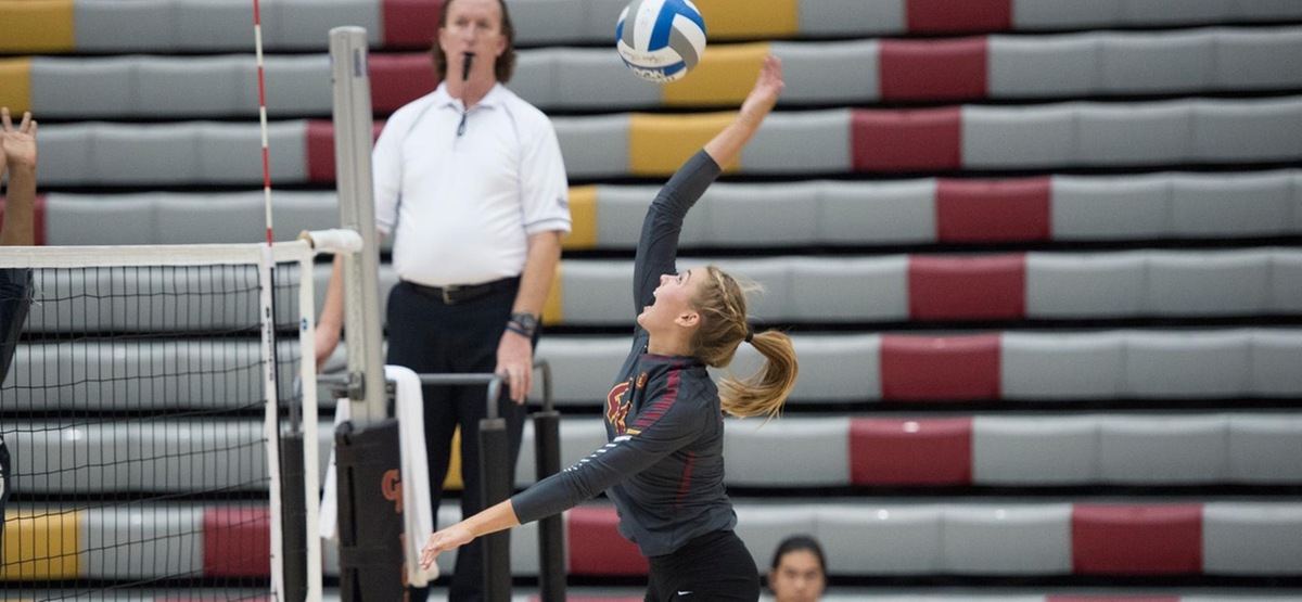 Phoebe Madsen started the year with a triple double in only three sets (photo by Robert Huskey)
