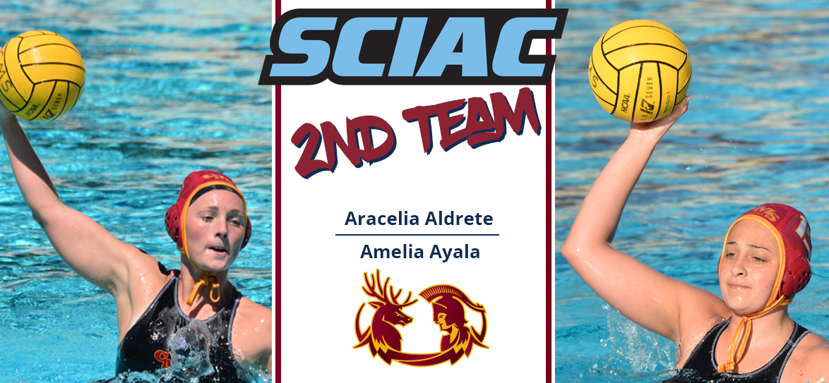 Aracelia Aldrete, Amelia Ayala Named Second-Team All-SCIAC for CMS Women's Water Polo