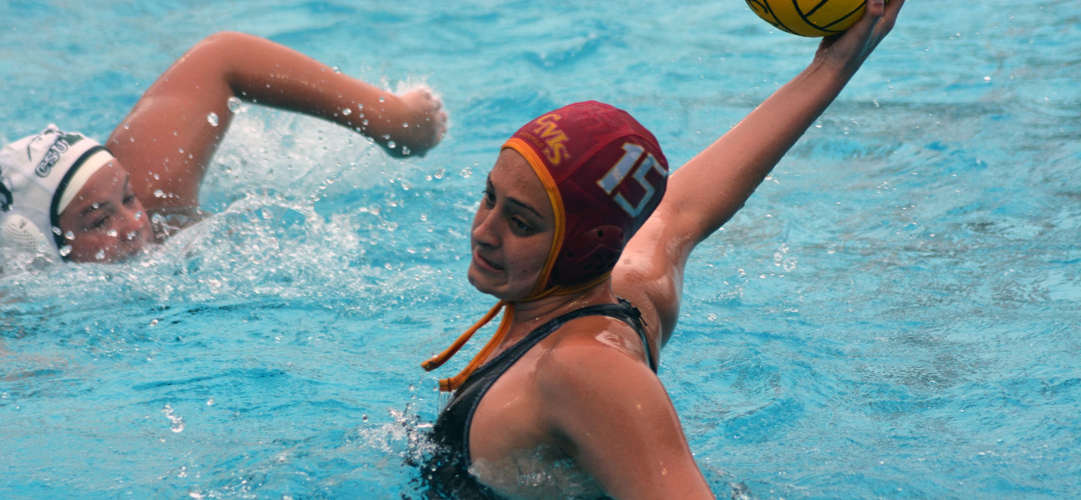 Amelia Ayala had a huge day with five goals in a 10-9 comeback win over Chapman