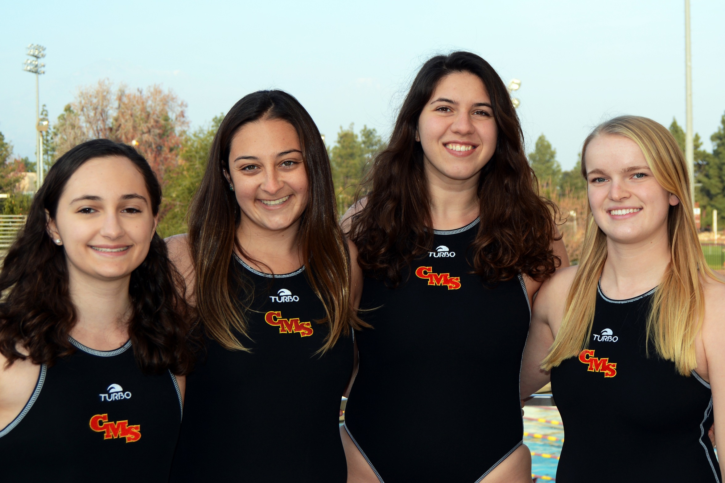 The CMS Women's Water Polo Class of 2021