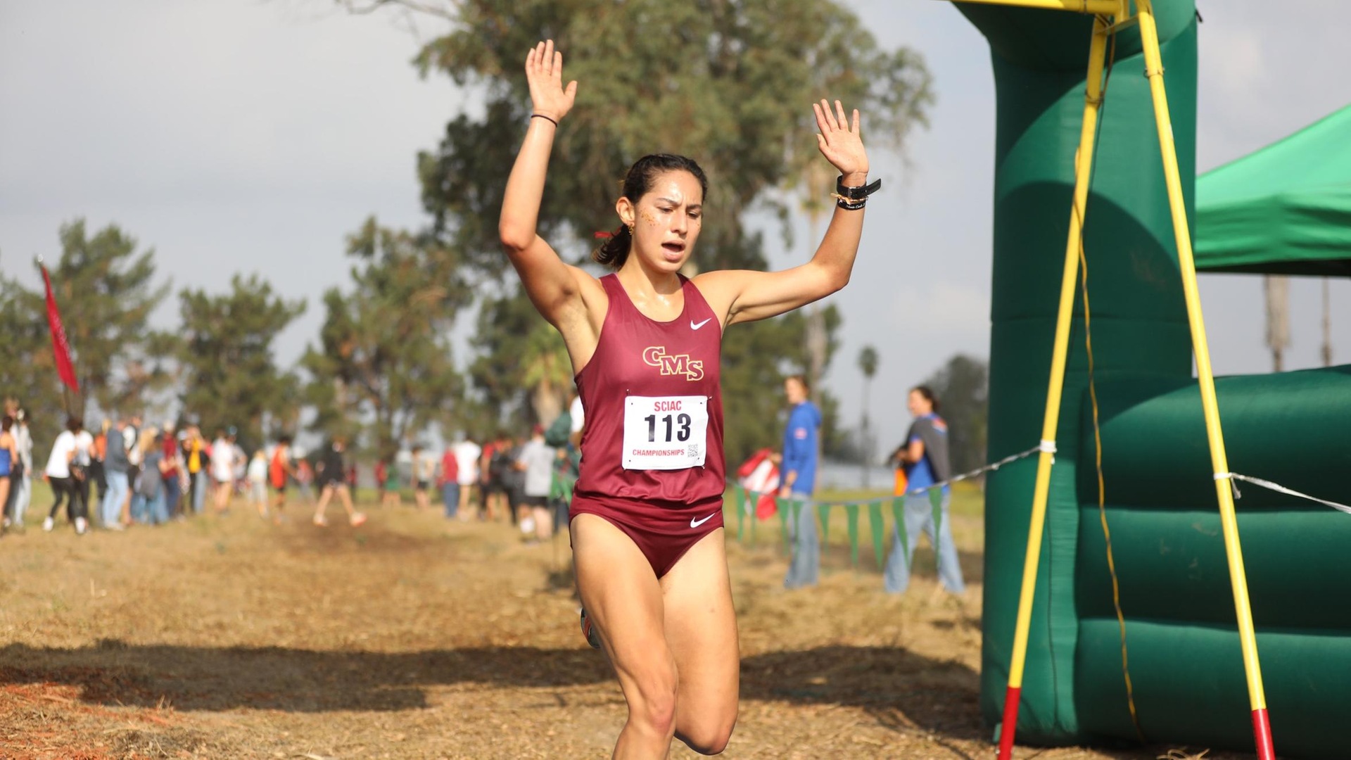 Natalie Bitetti repeated as SCIAC Champion (photo by Aaron Gray)